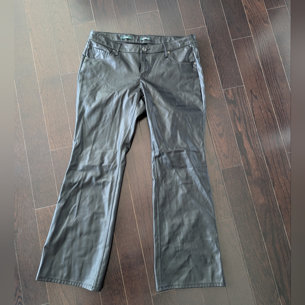 4 FOR $100  -  Women's Black Faux Leather Pants